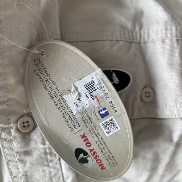 Mossy Oak Shirt Mens Large Shooting Button Down Hunting Outdoor Western NWT - Picture 9 of 11